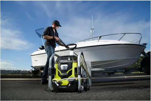 Vista 7 de RYOBI RY40PW01DG9 1,500 PSI 1.2 GPM 40 voltios agua fría inalámbrica lavadora a presión con dos baterías de 5.0 Ah y cargador incluido