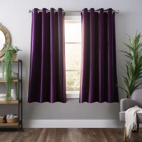 Vista 20 de Juego de 2 paneles de cortinas de terciopelo negro, cortinas súper suaves con ojales para decoración de sala de estar y dormitorio, reducción