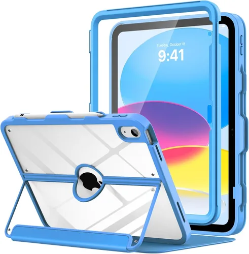 Vista 38 de MoKo Funda para iPad (A16) de 11ª/10ª generación con soporte para lápices A-Azul marino