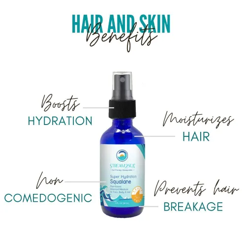 Vista 3 de STREAM 2 SEA Aceite facial de escualano, vitamina E sin tiburones seguro