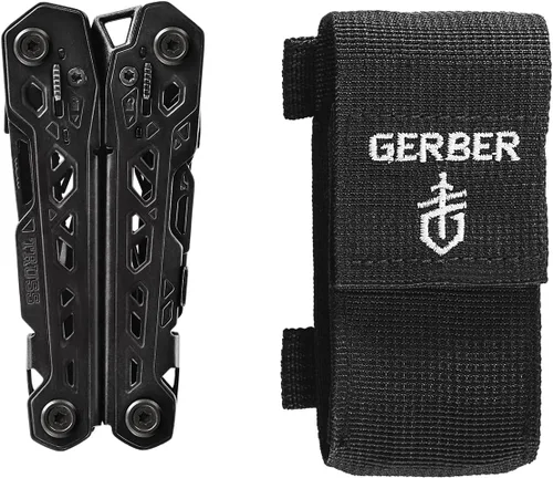 Vista 5 de Gerber Gear Truss Multiherramienta, regalos para hombres, alicates de punta de aguja EDC 17 en 1, incluye cuchillo de bolsillo, destornillador