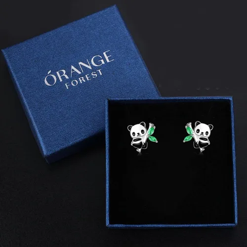 Vista 7 de AxolotlFoxPandaUnicornHorseDog Earrings 925 Sterling Silver Hypoallergenic Animal Stud Earrings Jewelry Gifts for Girls Kids Women