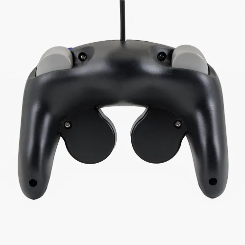 Vista 6 de QUMOX 2x negro Wired Classic Controller Joypad GamePad for Nintendo GameCube GC Wii Turbo Lento característica