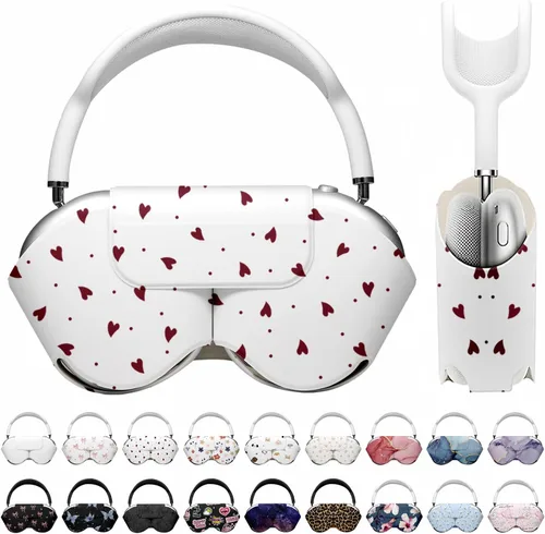 Vista 40 de Maxjoy para Apple Airpods Max Funda inteligente de cubierta, Accesorios de cubierta protectora de cuero PU suave para Airpod Max con modo de sueño