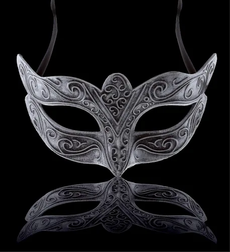 Vista 8 de Steampunk - Máscara veneciana metálica para mascarada