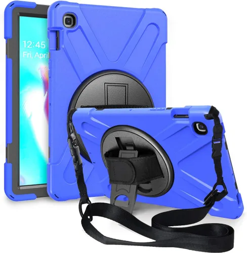 Vista 2 de KIQ Shield Series Samsung Tab 10.1 Case SM-T510/T515 Samsung Galaxy Tab A 10.1 Case 2019 Cubierta resistente a prueba de golpes 360 Kickstand