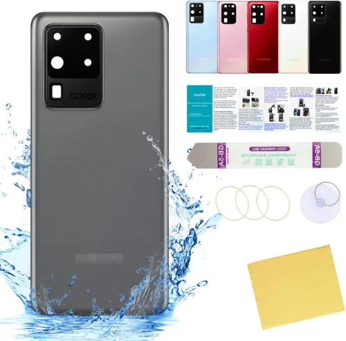 Vista 72 de Compatible con Samsung Galaxy Note 8 - Carcasa trasera de repuesto de cristal de 6.3 pulgadas, SM-N950, todos los portadores con manual de Negro