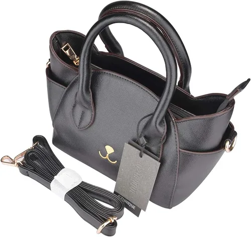 Vista 5 de QZUnique - Bolso cruzada de hombro con asa superior para mujer, diseño de gato