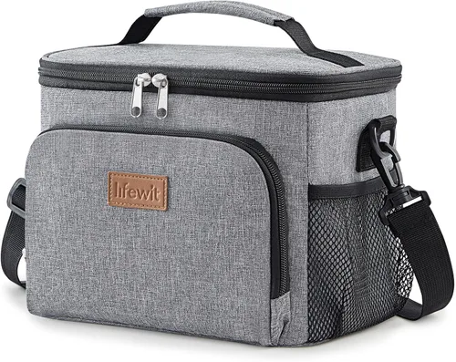 Vista 11 de Lifewit Bolsa de almuerzo reutilizable aislada, portátil, congelable, suave Negro