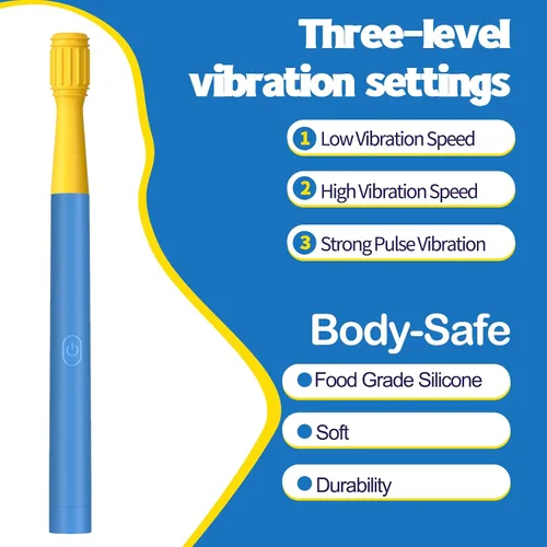 Vista 2 de Kit de estimulación sensorial oral con 6 cabezales texturizados suaves para terapia del habla y apoyo de alimentación, fuerza muscular y mejora
