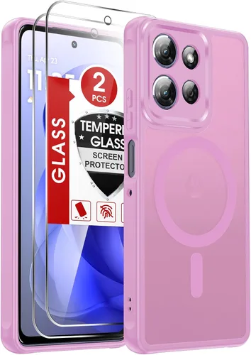 Vista 322 de LeYi Funda para teléfono Samsung-S23: protector de pantalla e imán MagSafe Púrpura