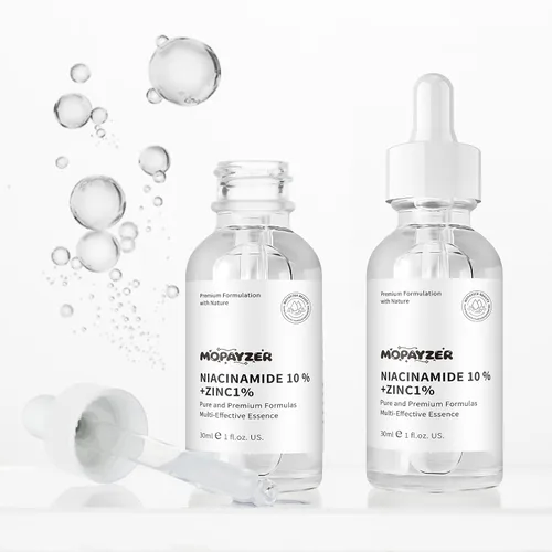 Vista 9 de Suero de niacinamida 10% + 1% de zinc, suero de niacinamida antienvejecimiento para cara, 1 suero facial hidratante para todo tipo de piel, cuidado