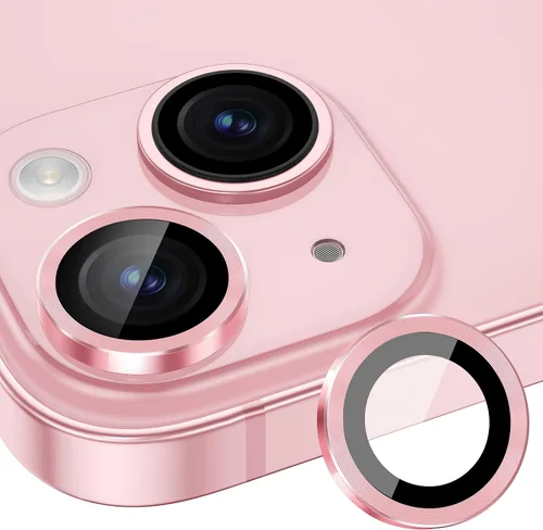 Vista 12 de Protector de lente de cámara para iPhone 15 Pro/iPhone 15 Pro Max, anillo de metal individual, dureza 9H, protector a prueba de arañazos, accesorios