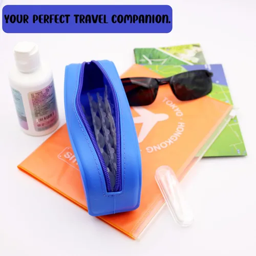 Vista 6 de P-40 organizador diario para lentes de contacto, estuche de viaje diario para lentes de contacto, dispensador de lentes de contacto desechable