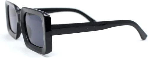 Vista 3 de SA106 Gafas de sol de plástico de moda mínima rectangular estrecha para mujer