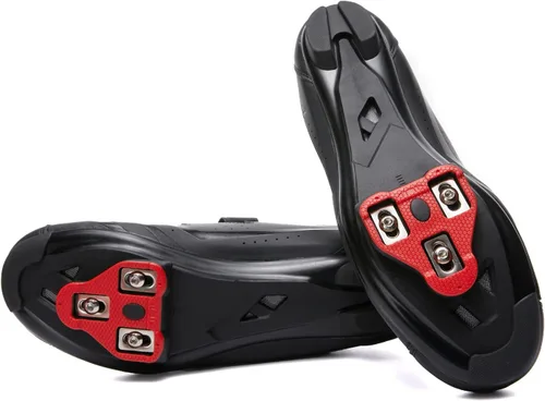Vista 3 de Tacos de bicicleta compatibles con Peloton Look ARC Delta – Juego de tacos de bicicleta de interior y bicicleta de carretera – Totalmente compatible
