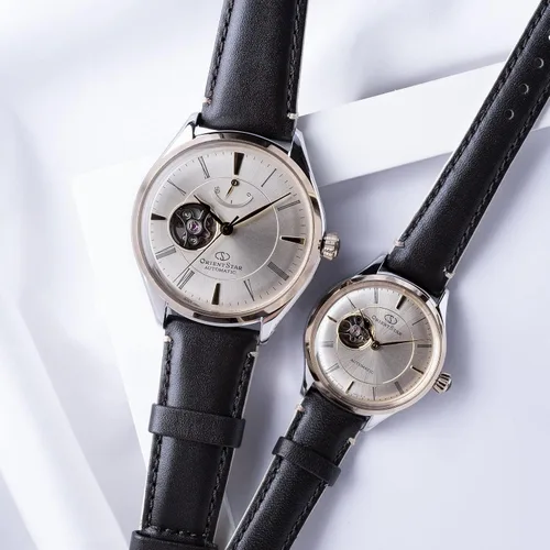 Vista 7 de Orient Star RK-AT0201G - Reloj de piel para hombre semiesqueleto clásico