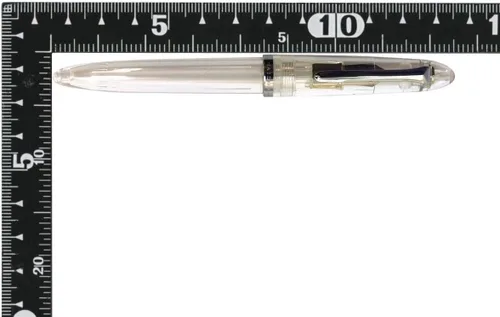 Vista 5 de Sailor Junior Skeleton Demonstrator Nickle Chrome Platedmf pluma