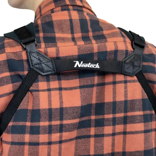 Vista 5 de Neotech Arnés suave – Arnés de hombro acolchado de neopreno para saxofón con gancho giratorio Soporte ajustable y cómodo – Regular, Negro