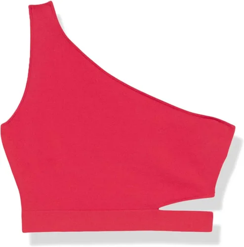 Vista 6 de The Drop Women's Plus Size Valentina Cropped One Shoulder Cut-Out Sweater Top