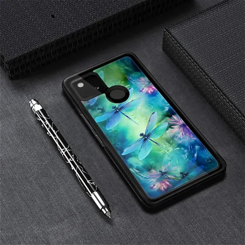 Vista 26 de Compatible con Google Pixel 4A 5G Mobile Case Creative Acrylic Panel trasero Silicona Protección Grip especialmente diseñado para Google Pixel 4A 5G
