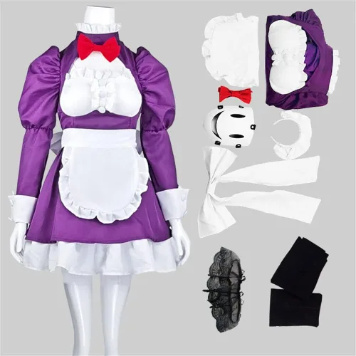 Vista 2 de Disfraz de cosplay de personajes de invasión de tiro alto con peluca de anime