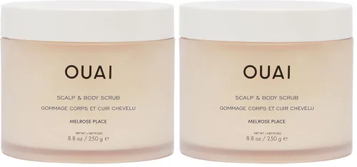 Vista 12 de OUAI St. Barts - Exfoliante corporal con mezcla de azúcar y aceite de coco para piel suave e hidratada, exfoliante suave para eliminar
