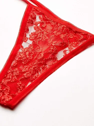 Vista 6 de Leg Avenue Conjunto de liguero y tanga de encaje para mujer