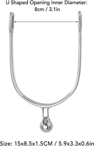 Vista 7 de Pilipane Espuelas de caballo, espuelas de bola de rodillo de acero inoxidable de 5.9 x 3.3 x 0.6 pulgadas, 2 piezas exquisitas espuelas de caballo