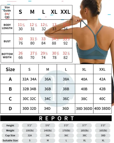 Vista 6 de RUNNING GIRL Y-Back Sports Bras for Women, Medium Impact Wirefree Padded Bra Workout Crop Top Longline Sports Bra Push up
