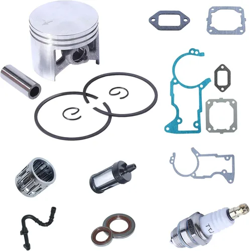 Vista 6 de Kit de línea de sello de aceite de junta de silenciador de cigüeñal de cilindro de pistón de 1.969 in para Stihl 044 MS440, kit de pistón, junta