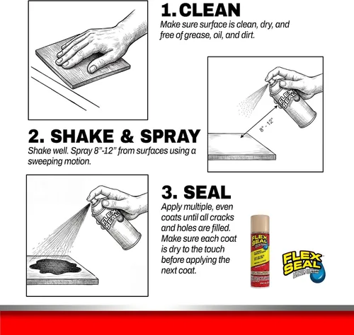 Vista 6 de Sellador líquido de goma en una lata Flex Seal Colors, de As seen on TV, 14 onzas., FSTANR20