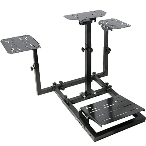 Vista 9 de Gazzyt Flight Racing Simulator Stand with Multiple Shift Panels Fit for Logitech G29 G920 G923,Thrustmaster X52 X56,Fanatec,Hotas Warthog,racing