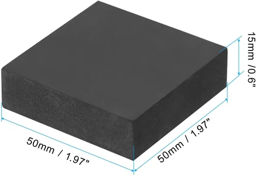 Vista 2 de PATIKIL Patas para macetas de 2 x 2 x 0.6 pulgadas, paquete de 6 unidades, invisibles de goma, cuadrados para jardín, patio, terraza, macetas