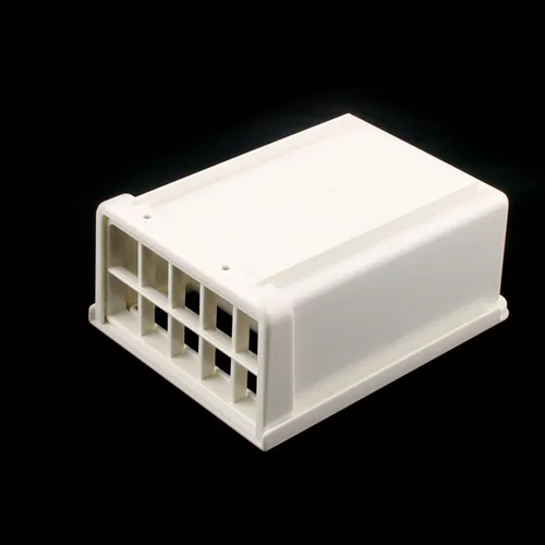 Vista 4 de uxcell Rectángulo de cocina de plástico hecho a mano prensa fabricante tofu cortador caja caja blanco