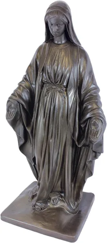 Vista 13 de Emsco Group 92246 Estatua de niño soñando despierto – Aspecto natural – Hecha de resina – Ligera – 40 cm de altura para jardín, BRONCE