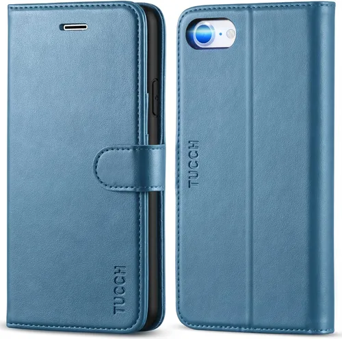 Vista 12 de TUCCH - Funda tipo cartera compatible con iPhone 8