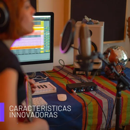 Vista 7 de Arturia MiniFuse 1 - Interfaz de audio USB compacta con software creativo para grabación, producción, podcasting, guitarra, color negro Graba
