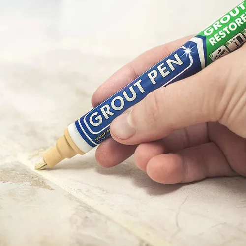 Vista 8 de Rotulador de lechada en crema para azulejos: rotulador de pintura de lechada impermeable, colorante y sellador de lechada para baño, ducha, cocina
