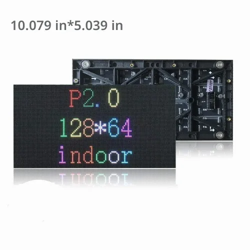 Vista 4 de P2mm - Módulo LED de escenario SMD para interiores de 128 x 64 píxeles, panel de pantalla LED, tamaño del módulo 256 mm128 mm, modo de escaneo 1/32