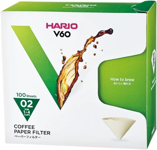 Vista 23 de Hario V60 - Filtro de café de papel, tamaño 01, blanco, caja de 40 unidades (paquete de 3)