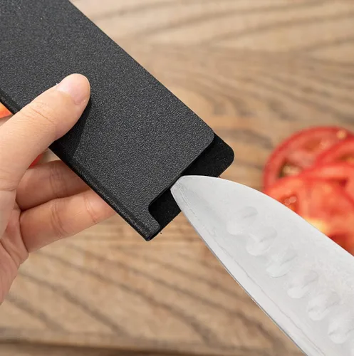 Vista 6 de Restaurantware -Sensei - Funda para cuchillos de 8.5 x 2 pulgadas, 1 protector de cuchillo - Se adapta a Santoku y cuchillo de chef, forro