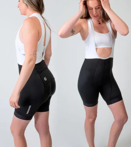 Vista 5 de Aero Tech - Pantalones cortos de ciclismo acolchados para mujer
