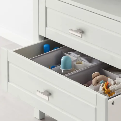 Vista 4 de Asidrama - Paquete de 10 manijas para gabinete de cocina color níquel satinado cepillado, manijas de zinc para gabinete, accesorios para gabinetes