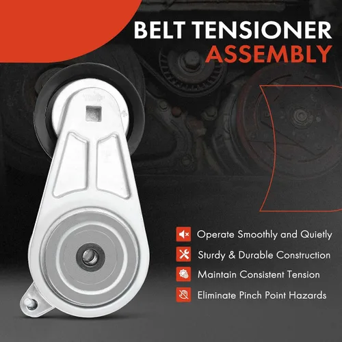 Vista 2 de A-Premium Conjunto tensor de correa con polea compatible con Infiniti EX35 EX37 G35 G37 Q40 Q50 Q60 Q70L QX50 QX70 y Nissan 350Z 370Z GT-R