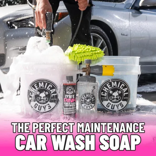 Vista 7 de Chemical Guys Mr. Pink - Jabón espumoso para lavado de autos (funciona con cañones de espuma, pistolas de espuma o lavados de cubeta) seguro