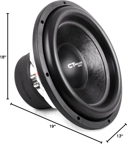 Vista 7 de CT Sounds MESO-15-D2 3000 vatios máx. 15 pulgadas subwoofer para coche dual 2 ohmios