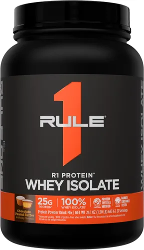 Vista 49 de Rule 1 Proteins R1 Protein Whey Isolate, crema de plátano, 23 porciones