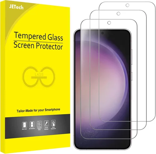 Vista 19 de JETech Protector de pantalla compatible con Samsung Galaxy S20 FE de 6.5 pulgadas, película de vidrio templado, paquete de 3