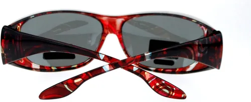 Vista 3 de PASTL Gafas de sol polarizadas que se ajustan sobre las gafas ovaladas rectangulares OTG antirreflejos